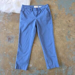 Chino by Anthropologie Blue Ankle Pants Size 26 Slim Work Classic Casual Anthro